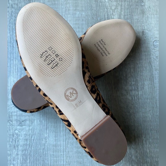 Michael Michael Kors Devin Cheetah Brown Haircalf Ballet Flat Size 8.5 - Picture 5 of 5